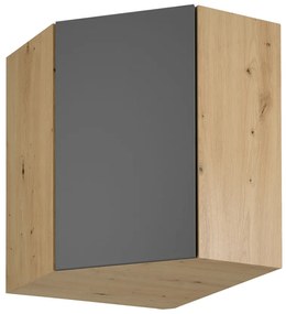 Felső szekrény, artisan tölgy/szürke matt, LANGEN G60N