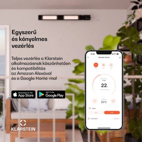 Blumfeldt Cosmic Beam Smart 30, infravörös hősugárzó, 3000 W, vezérlés applikáción keresztül, fekete