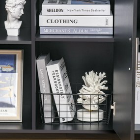 HOMCOM Nyomtatóállvány - Gurulós Irodai Szervező Fiók - Méretek: 100L x 40Sz x 71M cm fekete fafurnérral | Aosom