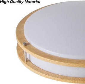 Brilagi - ELARO mennyezeti lámpatest 4xE27/40W/230V, átmérő 41 cm, fahatású dekor