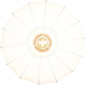 Fehér fém mennyezeti lámpa textil búrával ø 40 cm Madleine – Reality