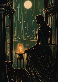 Poszter 25x35cm Éjszakai suttogás