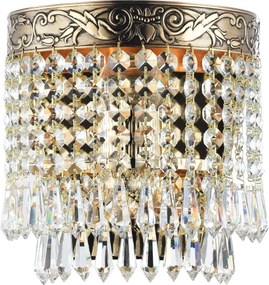 Maytoni glamour klasszikus kristály fali lámpa palace antik arany mydia890-wl-01-g
