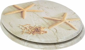 Lágy záródású WC ülőke 2 pcs Sárga és Fehér 44 x 38 cm MDF lap