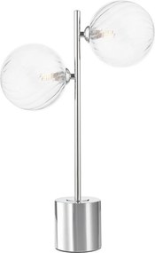 Dar Lighting modern asztali lámpa spiral csiszolt króm darspi4250-22