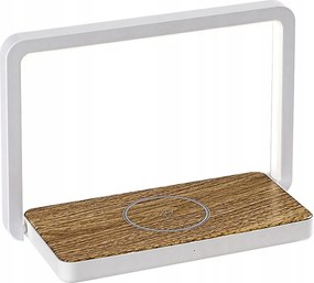 Asztali lámpa Buldus indukciós töltő Qi 4W Led modern fehér