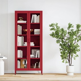 ANGELO vitrin, 800 x 1850 x 450 mm, Modern: piros