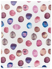 Fehér muszlin gyerek takaró 75x100 cm Shells – Mijolnir