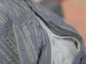 Renforcé pamutból készült krepp ágyneműhuzat HONEY COMB szürke Ágyneműhuzat mérete: 70 x 90 cm | 140 x 200 cm