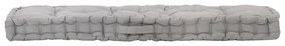 szürke pamut raklappadló-párna 120 x 40 x 7 cm