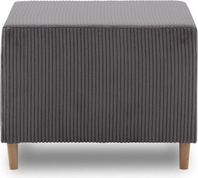 Fireze puff, kordbársony, szürke