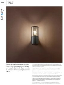 Redo 90047 - Kültéri fali lámpa  FRED 1xE27/20W/230V IP54