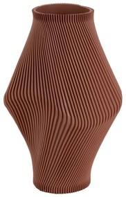 Barna poligyanta váza (magasság 30 cm) Twisted Rib – PT LIVING