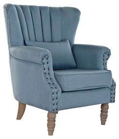 Celeste modern kék fotel párnával