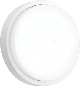 ENDON 78622 ROND Modern Kültéri Fali Lámpa Matt Fehér, Opál LED IP44
