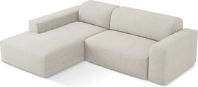 Bézs sarokkanapé (bal oldali-heverő résszel) Keli – Makamii