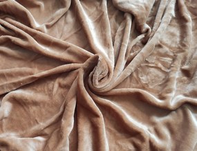 Mikroplüss sztreccs lap dió 180x200cm TiaHome