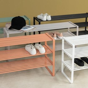 Lazacszínű acél cipőtartó 100x48,5x29 cm Rex – Spinder Design