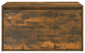 füstös tölgy színű szerelt fa előszobapad 80 x 40 x 45 cm