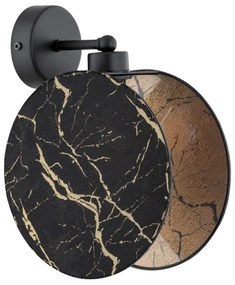 Fali lámpa MOTIF 1xE27/15W/230V fekete/arany