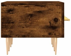 füstös tölgy színű szerelt fa TV-szekrény 150 x 36 x 50 cm