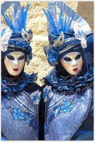 Poszterek 80x120 Velence farsangi maszkok