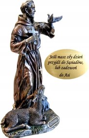 Szent Ferenc Dekorációs Figura Veronese Nővér Papnak Ajándék v