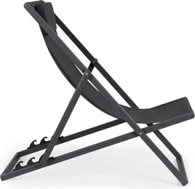 Antracitszürke fém kerti napozóágy Taylor – Bizzotto