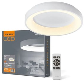 Videx Led Edge 72 W-os,ø450mm fehér LED távirányítós mennyezeti lámpa