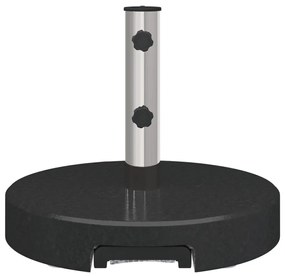 Kerekes Napernyő Állvány Fogantyúval Fekete Gránit 29 kg Kerek