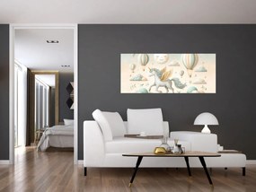 Kép - Boldog egyszarvú (120x50 cm)