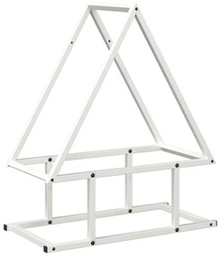 fehér hidegen hengerelt acél tűzifatároló 50x25x60 cm