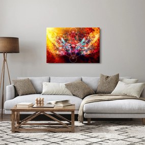 Kép - Merkaba szárnyakkal, absztrakció (90x60 cm)