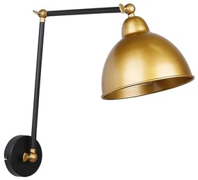 Fali lámpa TRUCK 1xE27/40W/230V arany/fekete