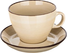 Banquet PALAS csésze csészealjjal, 290 ml,  krémszínű