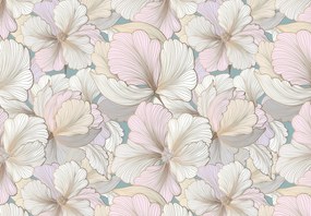 Fotótapéta gyönyörű virágok levelek 417 x 290