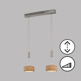Fischer&Honsel SHINE-WOOD 61074 Lepel lámpa 2x9W/LED 2700K 1900 lm IP20