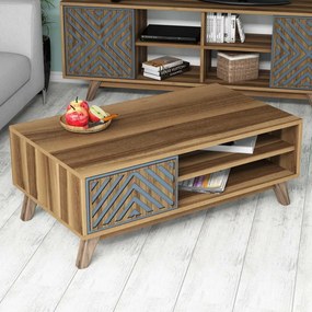 Inci - Walnut, Blue