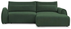 Sötétzöld sarokkanapé Aden – Bobochic Paris