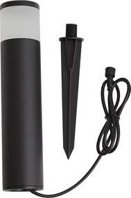 Modern kültéri oszlop lámpa 12V fekete LED-del IP65 - Voltaire Palo
