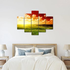 Rét képe ragyogó napfénnyel (150x105 cm)