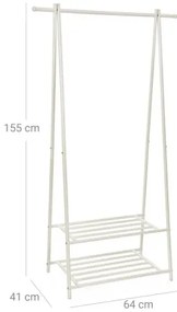 LINEA álló ruhafogas, fehér