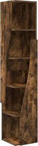 vidaXL Sarokszekrény Füstölt tölgy 27,5x27x140cm Faanyag