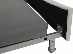 Ülőgarnitúra tárolóhellyel, világosszürke, szövet, jobbos, BUTON R