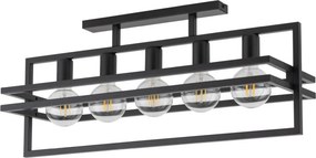 SIGMA LIGHTING 32409 MERCI Loft Mennyezeti Lámpa Fekete E27 IP20