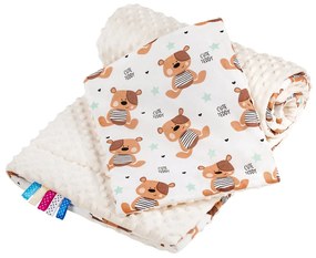 Kétoldalas együttes Minka New Baby babakocsiba teddy bézs