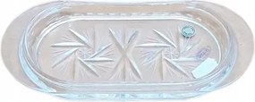 Kristály tálca ovális