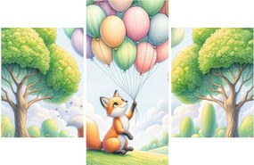 Kép – Boldog róka (90x60 cm)