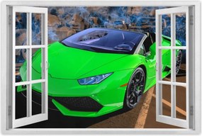 Poszterek 120x80 Zöld sportautó