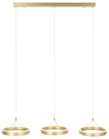 Lógólámpa sárgaréz ovális LED-del, 3 fokozatú fényerőszabályozóval, 3 lámpás - Lyani